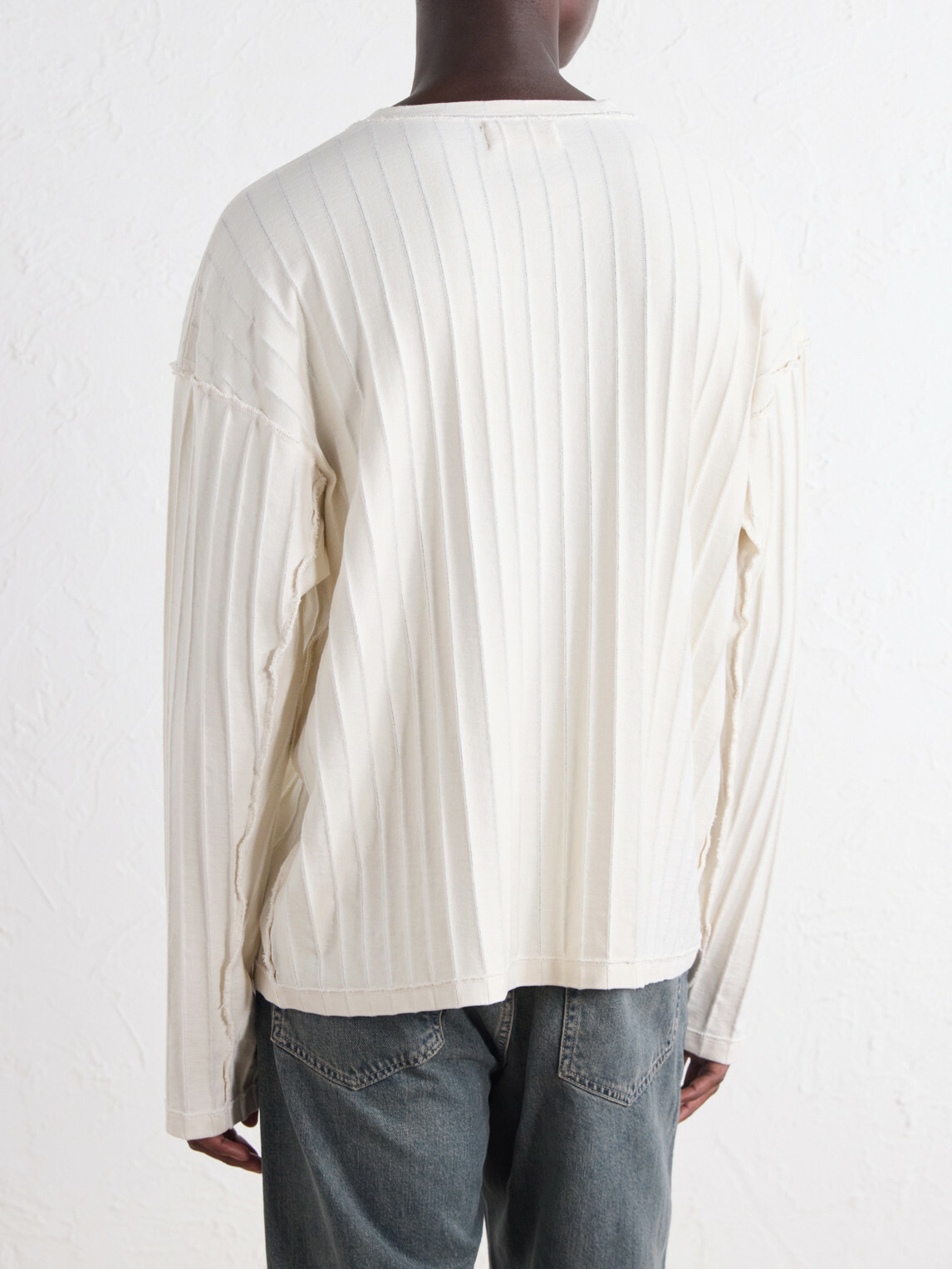 mfpen - Ribbed Cotton-Jersey T-Shirt - Neutrals