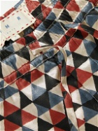 SMR Days - Malibu Printed Woven Drawstring Trousers - Blue