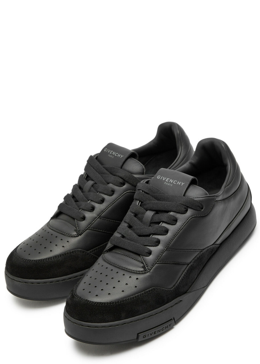 Givenchy Yard Court Panelled Leather Sneakers Black