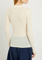 Polo Ralph Lauren Ribbed Cotton top Off White
