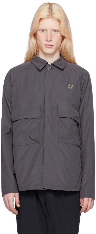 Photo: Fred Perry Gray Utility Jacket