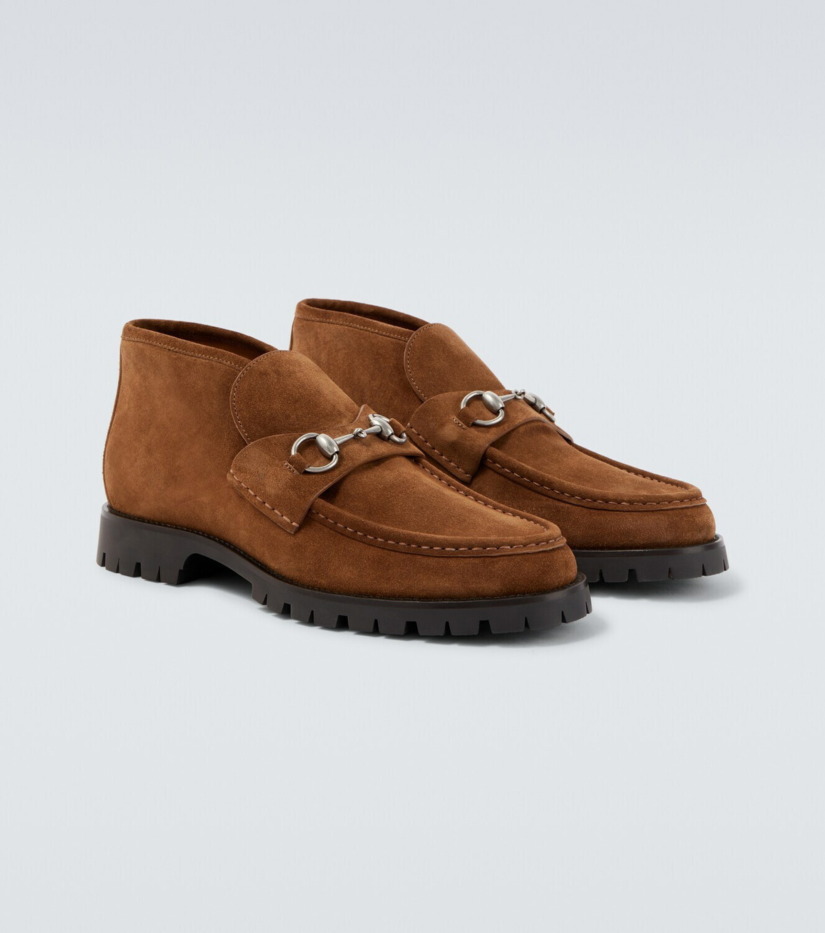 Gucci Horsebit suede ankle boots