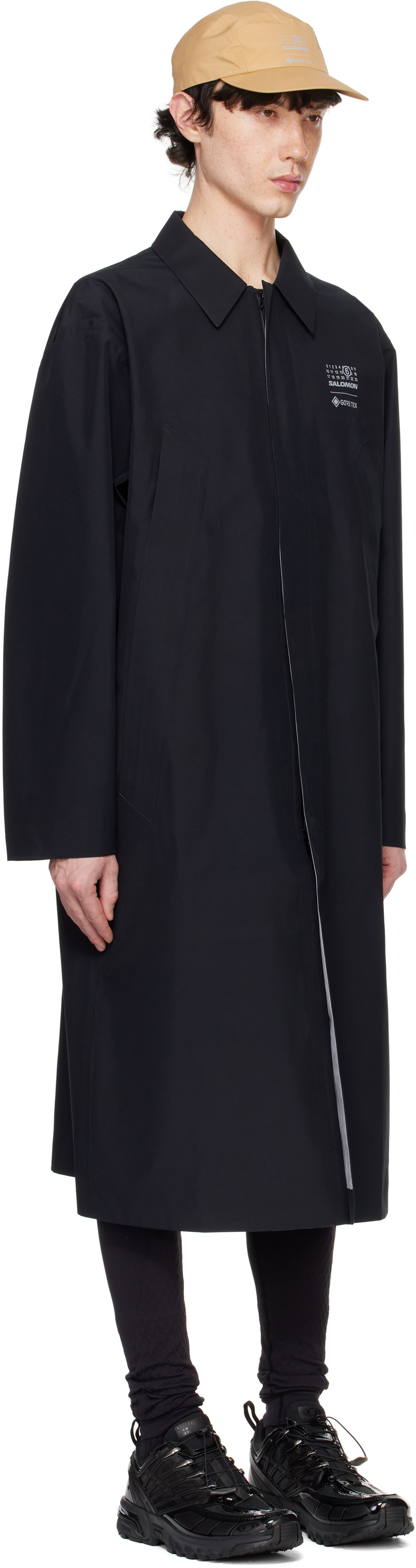 MM6 Maison Margiela Black Salomon Edition GORE-TEX Trench Coat MM6