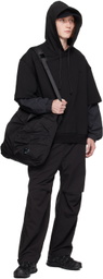 Juun.J Black Dual Sleeve Hoodie