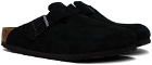 Birkenstock Black Regular Boston Soft Footbed Loafers