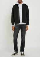 7 For All Mankind Slimmy Tapered-leg Jeans Black