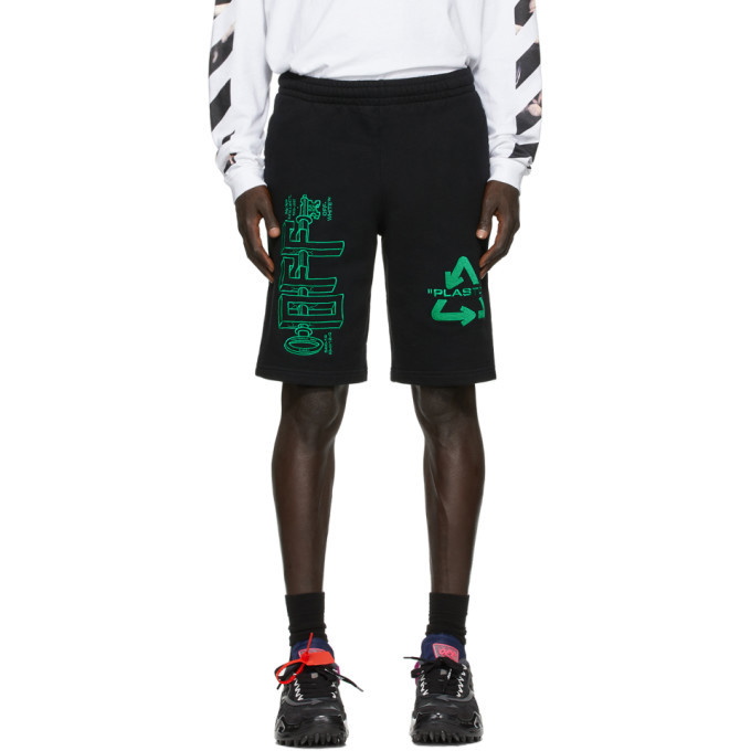 Photo: Off-White Black Universal Key Sweat Shorts