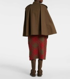 Burberry Double-breasted cotton cape