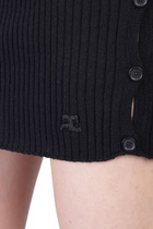Courrèges Skirt In Black Cotton