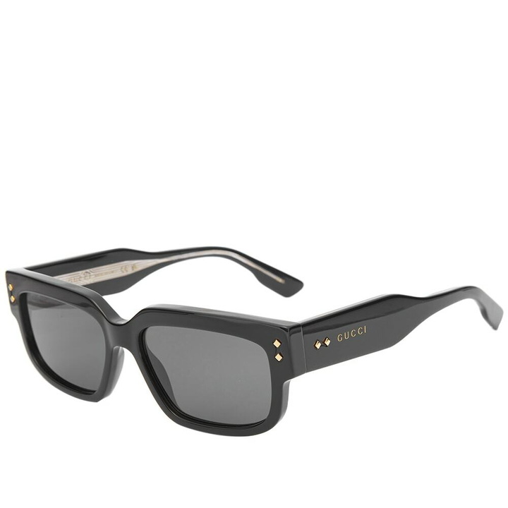 Photo: Gucci Men's Eyewear GG1218S Sunglasses in Black/Grey