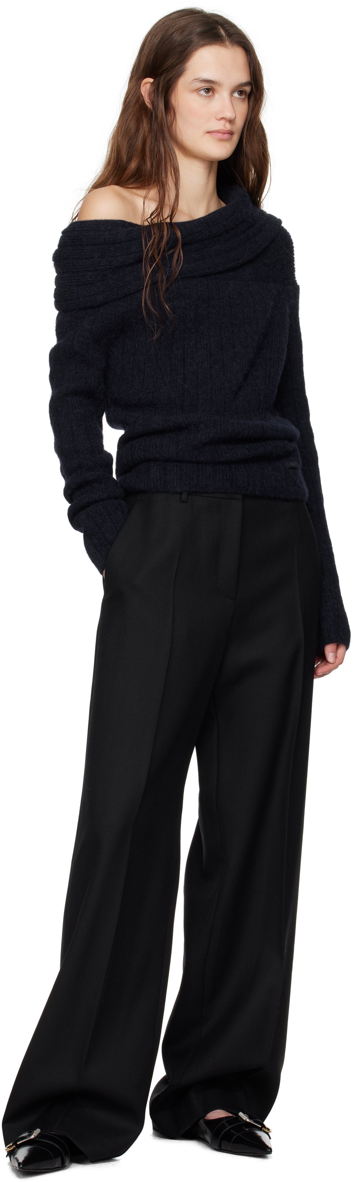 Juun.J Black Basic Masculine Fit Trousers