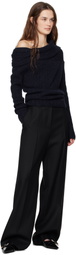 Juun.J Black Basic Masculine Fit Trousers