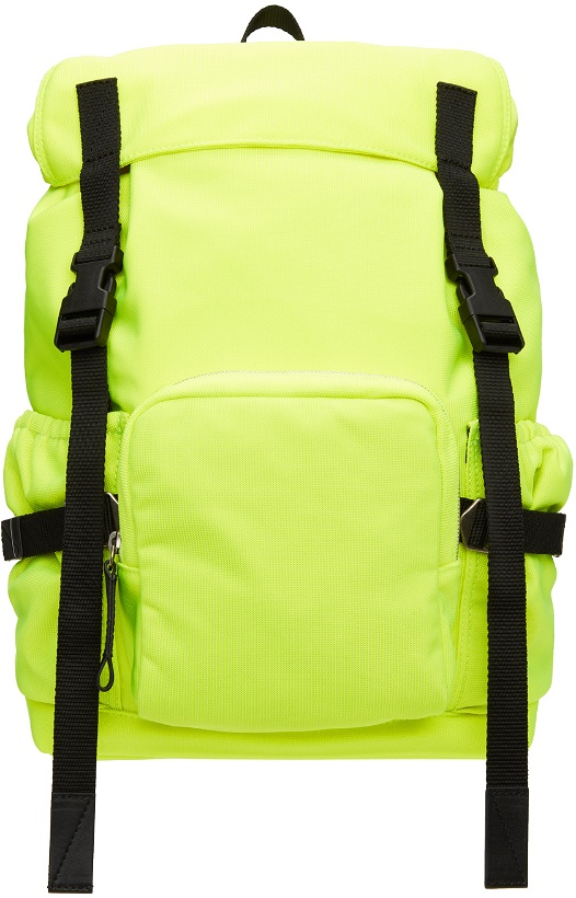 Photo: Dries Van Noten Yellow Nylon Canvas Backpack