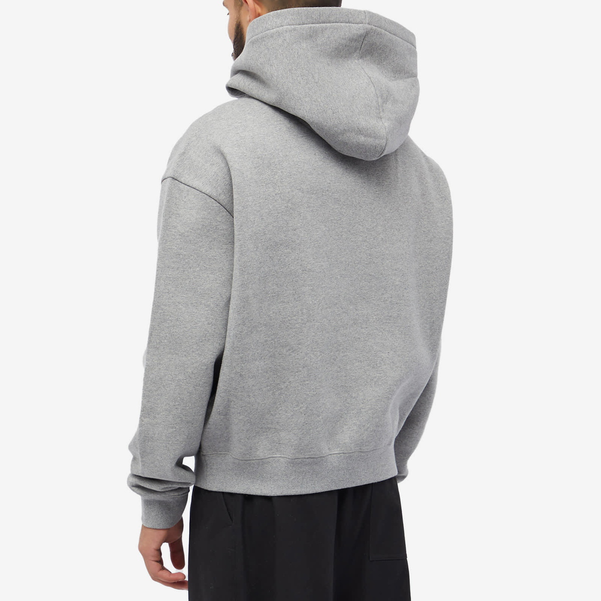 Moncler Men's Heart Popover Hoodie in Grey