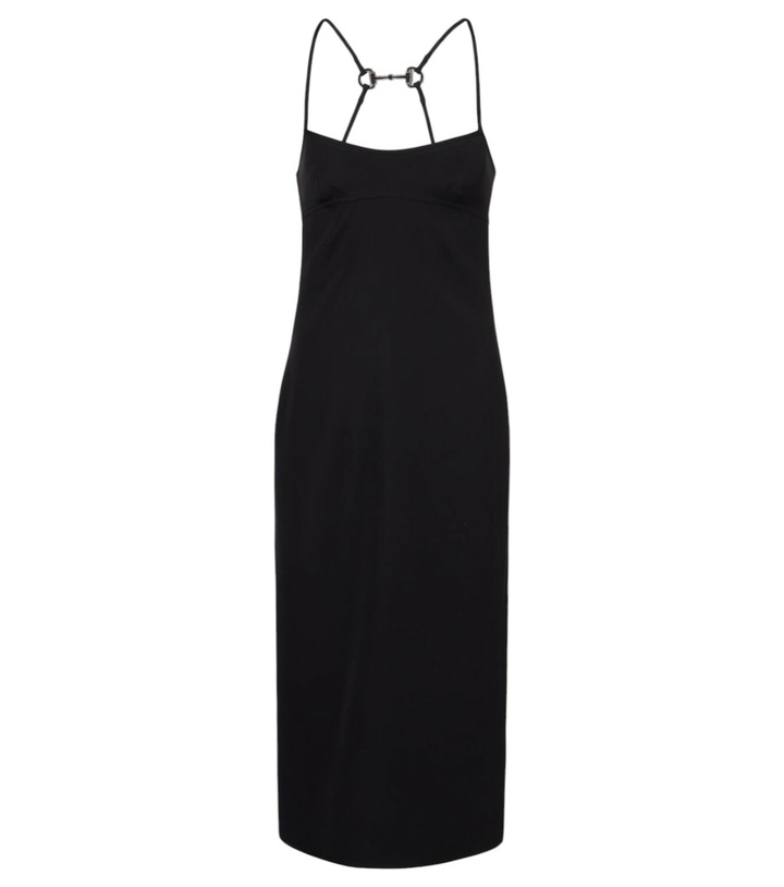 Photo: Gucci Horsebit embellished midi dress