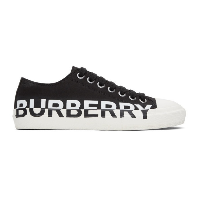 Photo: Burberry Black and White Larkhall M Logo Sneakers