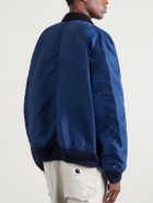 Sacai - Carhart WIP Padded Shell and Cotton-Twill Bomber Jacket - Blue
