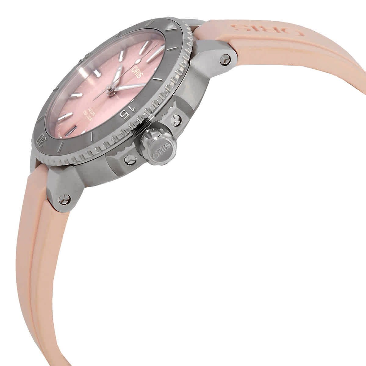 Oris Aquis Date Automatic Pink Mother of Pearl Dial Unisex Watch 01 733 7770 4158-07 4 18 66FC