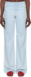 Christopher Esber Blue Deconstruct Jeans