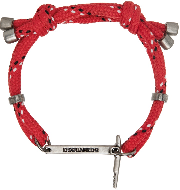 Photo: Dsquared2 Red 64th Rope Bracelet