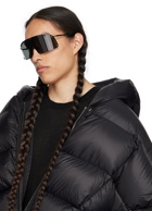 Rick Owens Black Shielding Sunglasses