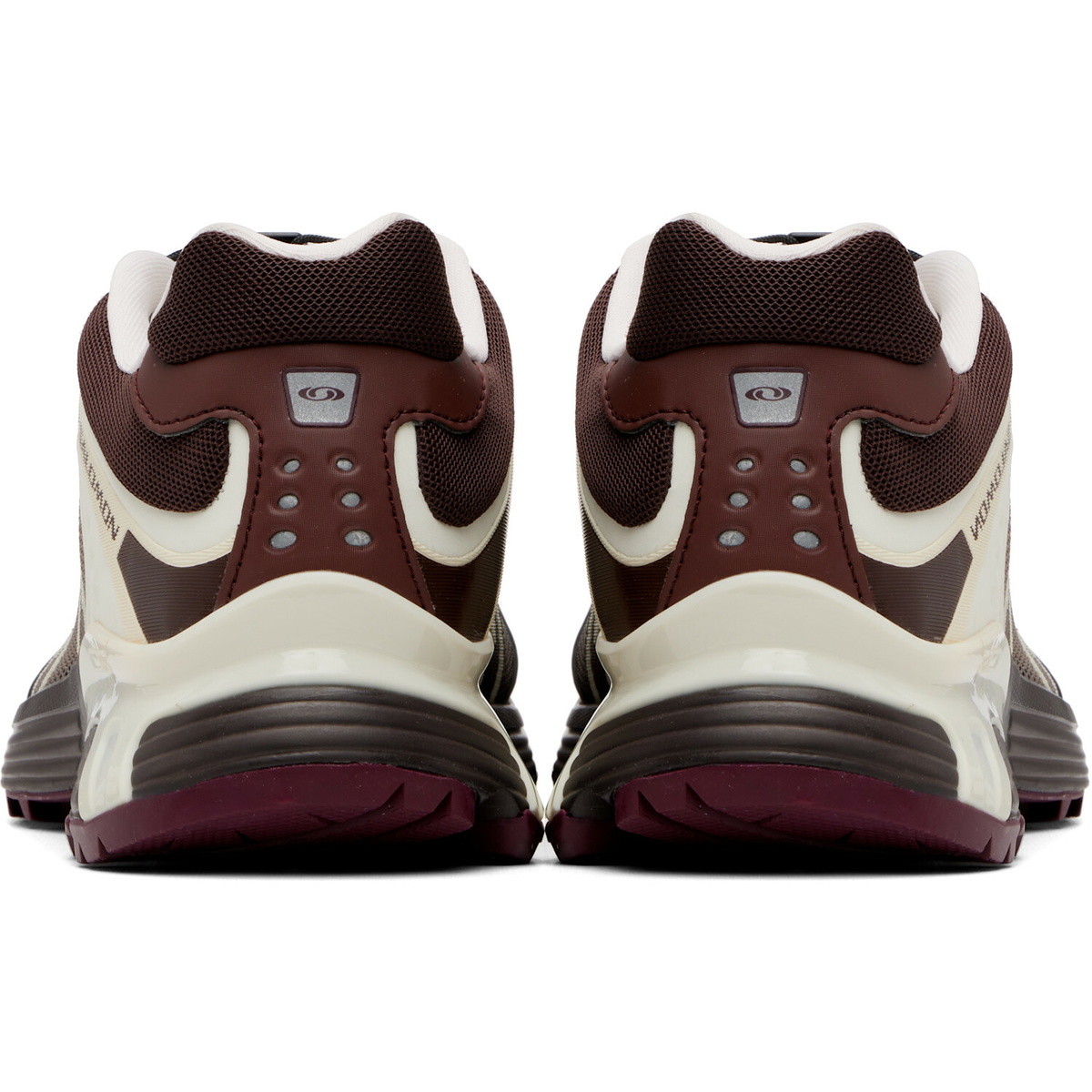 Salomon Brown & Off-White XT-Whisper Sneakers