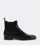 Santoni Leather Chelsea boots
