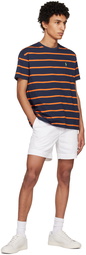 Polo Ralph Lauren Navy & Orange Striped T-Shirt