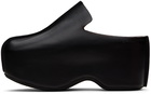 JW Anderson Black Leather Platform Clogs