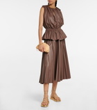 Altuzarra - Baldur pleated peplum top