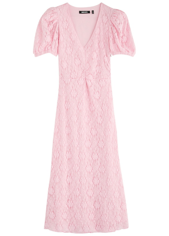 Rotate Asymmetric mesh midi dress ROTATE Birger Christensen