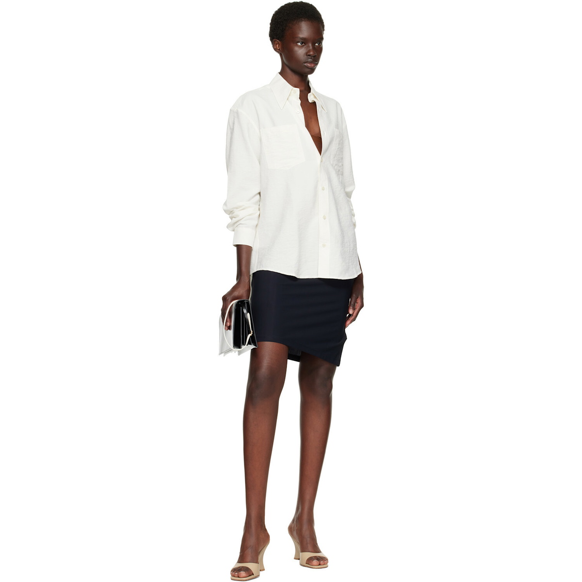 TONYWACK Off-White Silk Crêpe Shirt