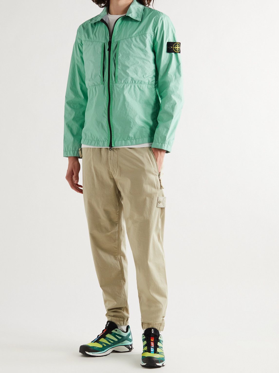 Stone island membrana on sale 3l tc green