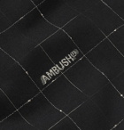 AMBUSH® - Camp-Collar Logo-Jacquard Wool Shirt - Black