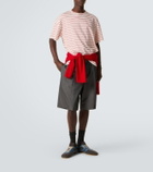 Plan C Striped cotton T-shirt