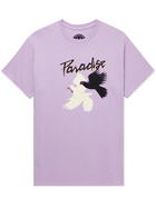 PARADISE - Logo-Print Cotton-Jersey T-Shirt - Purple