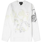 Stone Island Shadow Project Men's Long Sleeve Printed T-Shirt in Natural