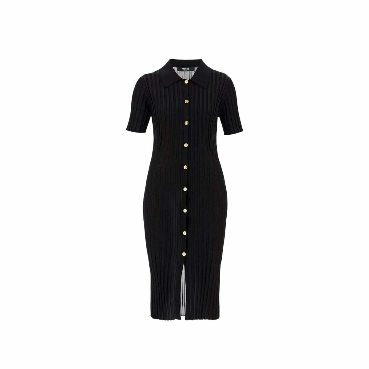 Versace Barocco silk twill shirt dress Versace