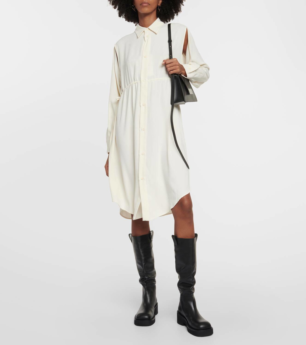 MM6 Maison Margiela Leather knee-high boots MM6 Maison Margiela
