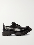 ALEXANDER MCQUEEN - Spazzolato Leather Derby Shoes - Black