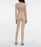 Marine Serre - Printed jersey bodysuit