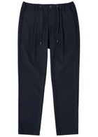 Herno Slim-leg Twill Trousers Navy
