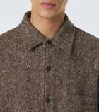 Auralee Wool tweed overshirt