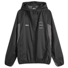 F.C. Real Bristol Men's Ultra Lightweight Packable Training Jacket in Black