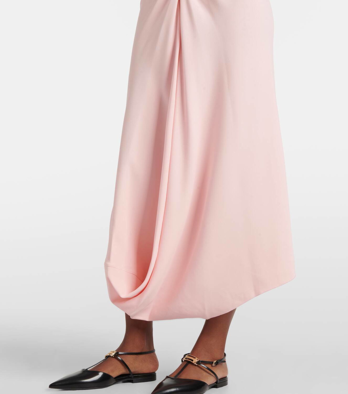 Victoria Beckham Scarf-detail open-back crêpe midi dress