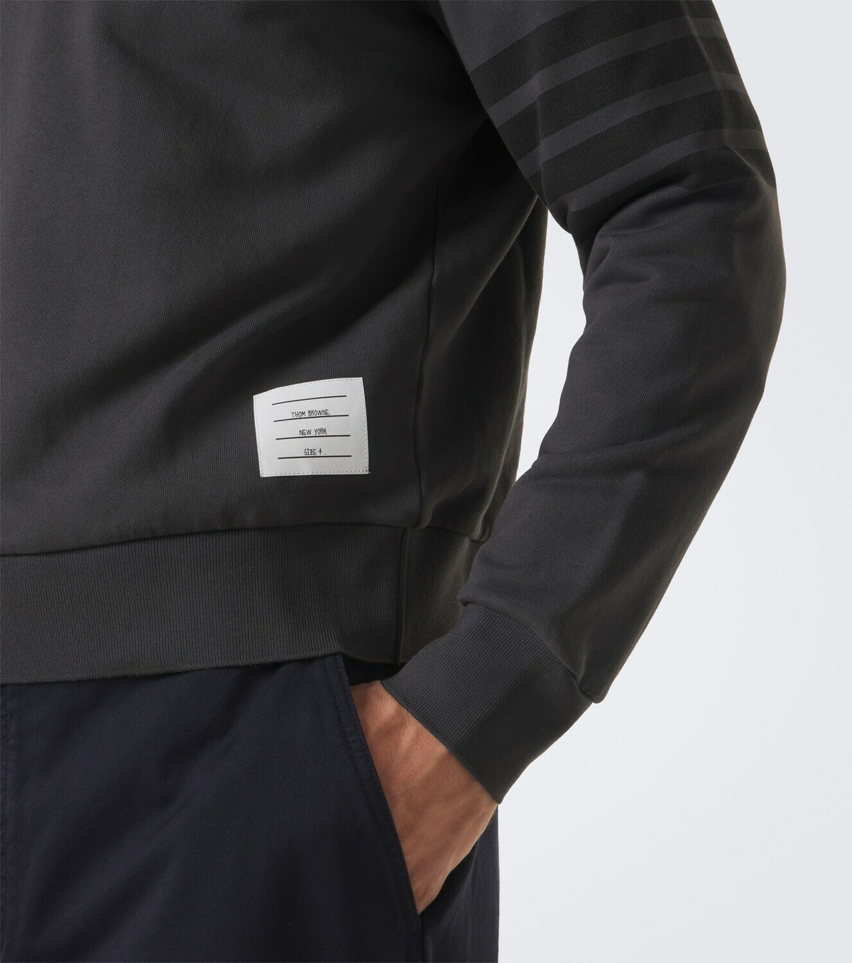 Thom Browne 4-Bar cotton jersey sweatshirt