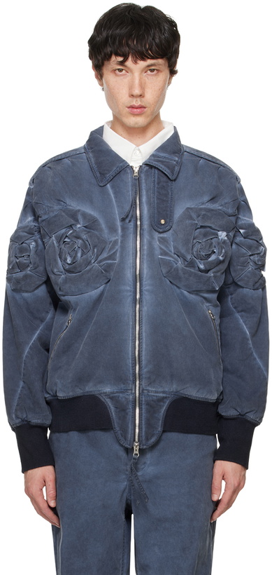 Photo: Juntae Kim Navy Flower Jacket
