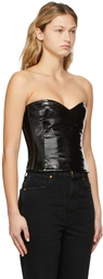 Khaite Black Prim Bustier Tank Top