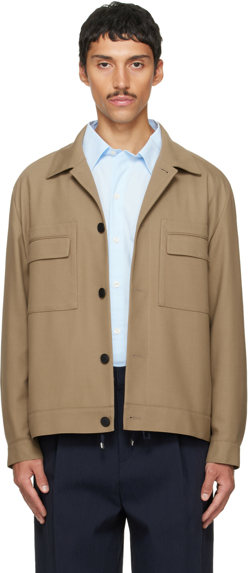 Hugo Beige Slim-Fit Jacket