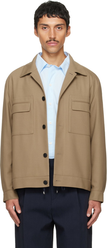Photo: Hugo Beige Slim-Fit Jacket